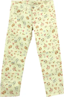 Produktbild von 33033 Esprit, Low Rise Cropped Sli, 3/4 Damen Jeans, Stretchdenim, cream Flower, W 25 L 24