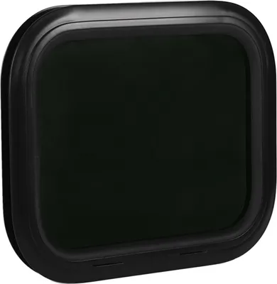 Obrázok produktu pre Pevné okno pre obytné vozidlá 450 x 300 mm z hliníkovej zliatiny vodotesné čierne okrúhle okno s krúžkom pre obytný príves pre hrúbku steny 48-53 mm / 1,9-2,1 palca