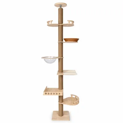 Produktbild von SNOEKIE Kratzbaum deckenhoch bis 270 cm mit 11,5 cm Sisalstämmen