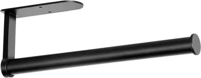 Produktbild von Küchenrollenhalter schwarz selbstklebend Wandmontage OBODING