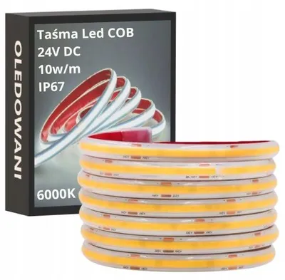 Produktbild von Oledowani COB LED-Streifen 24V 10W/m Kaltweiß IP67