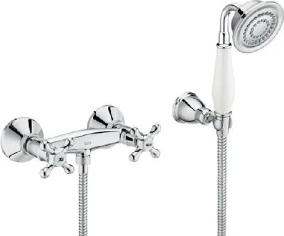Produktbild von Roca Carmen - Brauseset mit Armatur, 1 Strahl, verchromt A5A204BC00
