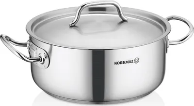Produktbild von Korkmaz Proline Gastro Edelstahl Stielkasserolle 17 l