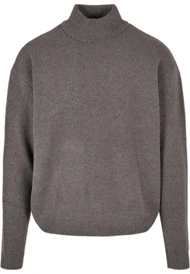 Image de Pull à col roulé oversize pour homme Urban Classics, couleur asphalte - M
