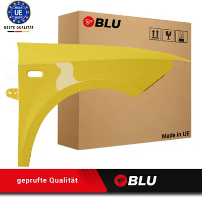 Zdjęcie produktu dla BLU Błotnik pasujący do Seat Ibiza (6J - IV 4. Generation) LS1A Prawy Żołty AmarilloCrono | 2008-2017 | Przedni Przód | Lakierowany | Gotowy do montażu | Stal