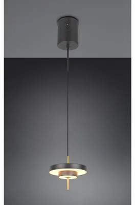 Productafbeelding van Design hanglamp Keaton zwart met goud Ø 20cm