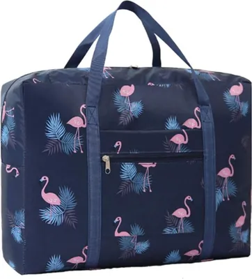 Produktbild von Reisetasche Boardgepäck 33 x 47 x 16 cm, Farbe:Marineblau Flamingo