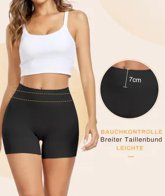 Produktbild von Fahrradhose Damen, hohe Taille, nahtlose Hotpants, Größe S, für den Sommer