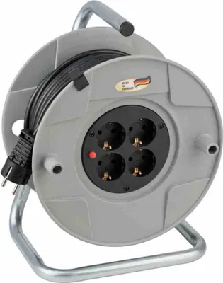 Produktbild von Brennenstuhl AK 260, Weiß, Kunststoff, 4 AC-Ausgänge, Gerade, 50 m, IP20