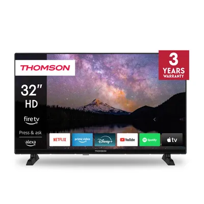 Obrázek produktu pro Televizor Thomson 32" (82 cm) HD Fire TV s hlasovým ovládáním Alexa, AirPlay, trojitý tuner, Bluetooth 5.0, HDMI, AV IN, CI+, USB - 32HF2S34 - 2025