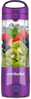 Produktbild von NutriBullet Portable, Tragbarer Mixer, 0,475 l, Pulsfunktion, Eis-Crusher, 0,5 m, Violett