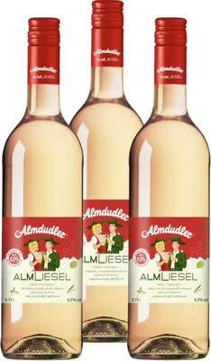 Produktbild von 3x Almdudler Almliesel Rosé 0,75 l 6% Vol. Roséwein aromatisiert Kräuter Wein