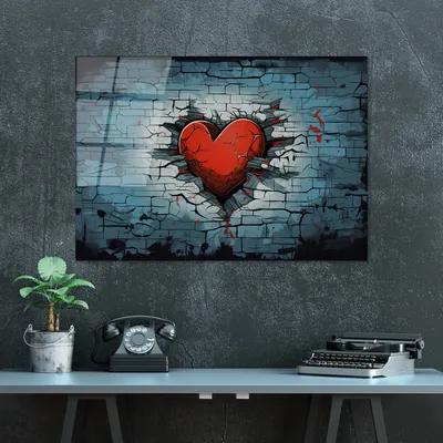 Image de Wallity, UV-1172 - 70 x 100, tableau acrylique, multicolore, 100 % verre trempé, 70 x 100 cm
