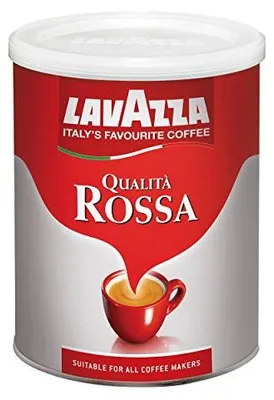 Zdjęcie produktu dla Lavazza Qualità Rossa, 250 g, Średnie palona, Espresso, Mokka, 5/10, Puszka