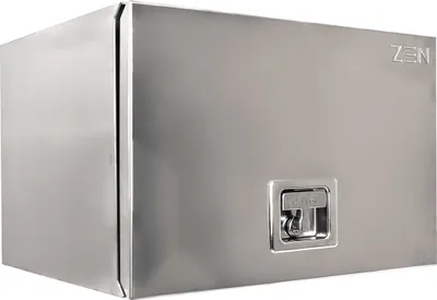 Produktbild von DAKEN ZEN Z17 Werkzeugkasten 600x400x500mm 105L Edelstahl Staukasten mit Griff LKW Anhänger Nutzfahrzeuge Silber
