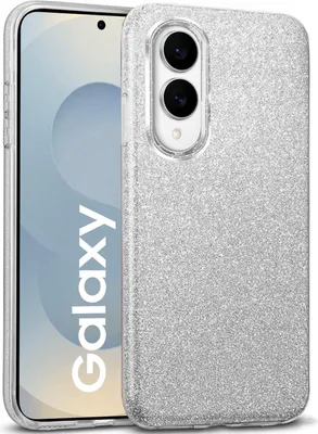 Produktbild von Handy Case für Samsung Galaxy S25 Edge Hülle Glitzer Cover TPU Schutzhülle, Silber