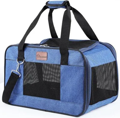 Productafbeelding van Famanu transporttas voor katten en honden - Blauw