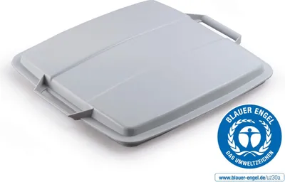 Zdjęcie produktu dla DURABLE Pokrywa ECO do pojemnika DURABIN® 90L kwadratowy, Szary, 1800506050