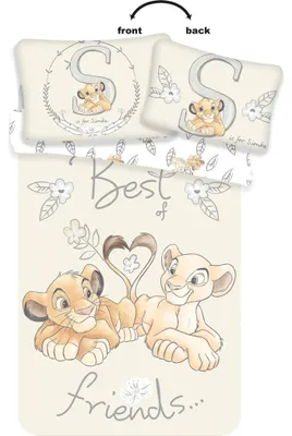 Productafbeelding van The Lion King peuterdekbedovertrek Best Friends - 100 x 135 cm - Katoen