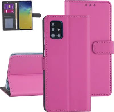 Produktbild von Samsung Galaxy A71 Hot pink Book type case - Card holder
