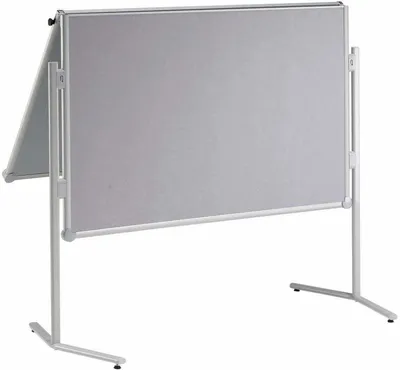 Produktbild von MAUL Moderationstafel MAULpro, Tragbare Pinnwand, Grau, 1200 x 1500 mm, Stahl, Grau, 1950 mm