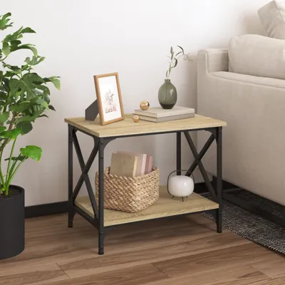 Produktbild von Beistelltisch Sonoma-Eiche 55x38x45 cm Holzwerkstoff , Couchtische Design 2024