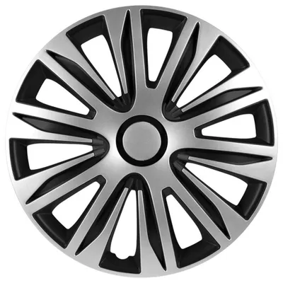 Productafbeelding van AutoStyle set van 4 wieldeksels, model Nardo, 14 inch, zilver/zwart