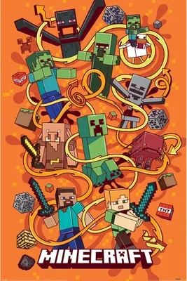 Immagine prodotto di Poster Minecraft - Funtage Montage PM9470 (91 cm x 61 cm) (colorato)