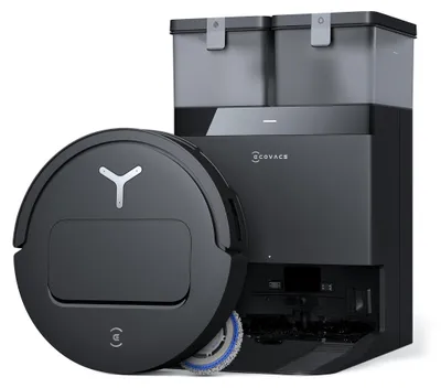Produktbild von Ecovacs Deebot T50 Pro Omni Gen 2, Beutellos, Schwarz, Rund, Staubbeutel, Ladend, Purification, 63 dB