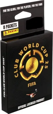 Imagen del producto de Panini Copa Mundial de Clubes de la FIFA 2025 – Blíster ecológico con 8 sobres (5 pegatinas por sobre) – Colección oficial del Mundial de Clubes 2025 + Protección de envío Heartforcards®