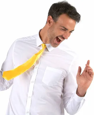 Immagine prodotto di Accessorio per costume con cravatta giallo neon - taglia unica