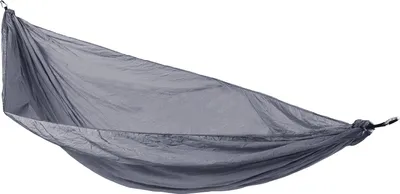Produktbild von SVITA Hängematte Outdoor ultraleicht Nylon Hammock Camping Nylon mit Befestigung 1-2 Personen Dunkelgrau
