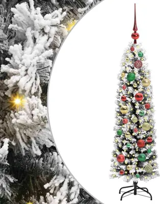 Image de Sapin de Noël artificiel Vert 120 cm PVC et acier et plastique