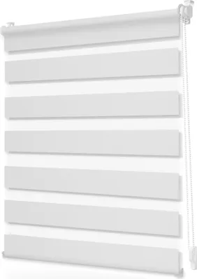 Produktbild von Lichtblick Duo Rollo ohne Bohren, blickdicht Weiß, 130 cm, 100 cm x 130 cm (B x L)