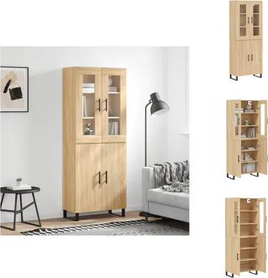 Imagen del producto de Mueble alto Sonoma en roble, 69,5 x 34 x 180 cm, material de madera, tipo aparador