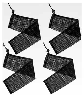 Produktbild von 4 Stück Nylon Vogelfutterbeutel mit Kordelzug Wetterfeste Wildvogelfutterspender aus Netzgewebe für die Außenfütterung