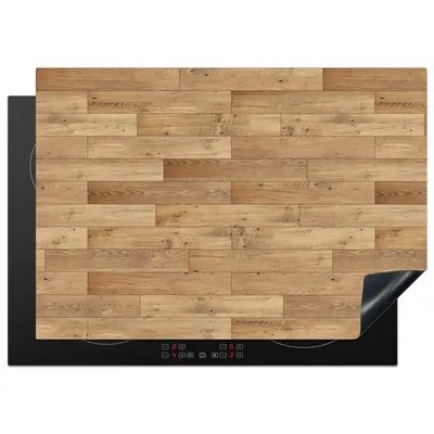 Produktbild von KitchenYeah© Herdabdeckplatte Muster - Parkett - Muster , 75x52cm, Küche Deko, Glaskeramikkochfeld Herdabdeckung, Abdeckplatte fùr Kochfeld