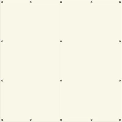 Produktbild von Wallario Outdoor-Poster für Garten oder Balkon, Motiv Beige, in ca. 180 x 180 cm