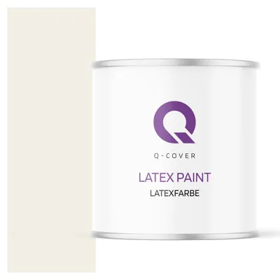 Produktbild von Latexfarbe  2 L Weiß-beige  2 L | Innenfarbe | Wandfarbe | Deckenfarbe | Klasse 3 Mattfarbe Scheuerfest Hohe Deckkraft
