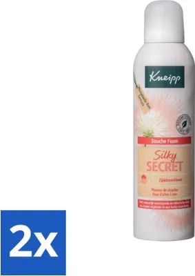 Image de Kneipp - Mousse de douche - Secret soyeux - Fleur de soie - 200 ml - Lot avantageux - 2 pièces