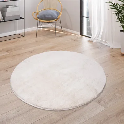 Produktbild von Waschbarer Teppich Wohnzimmer Kurzflor Einfarbiger Moderner Stil Weich
