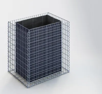 Immagine prodotto di Letto rialzato rettangolare 100 cm x 100 cm x 70 cm (L x H x P), dimensione della rete 5 x 10 cm, spessore della parete 10 cm