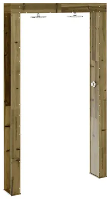 Produktbild von vidaXL Outdoor-Dusche Natur 137 x 23 x 226 cm