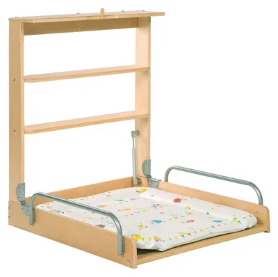 Image de Commode murale pliante avec table à langer intégrée