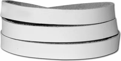 Image de SilberDream bracelet en cuir -vachette tannée- bijoux de bras blanc hommes LA0127W