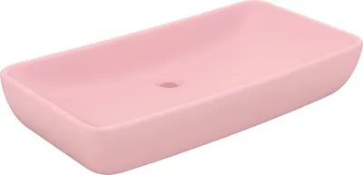 Produktbild von vidaXL Luxus-Waschbecken Rechteckig Matt Rosa 71x38 cm Keramik