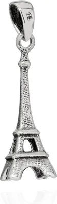 Produktbild von Kettenanhänger Eiffelturm 925 Silber 23x8mm Paris Frankreich Silberanhänger