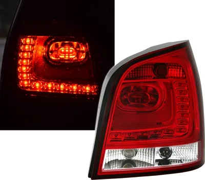 Produktbild von LED RÜCKLEUCHTEN SET 6R Style für VW POLO 9N 01-09 in ROT WEISS von EAGLE EYES