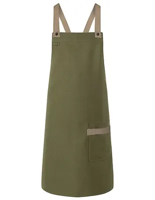 Produktbild von Karlowsky Latzschürze Urban-Look mit Kreuzbändern und Tasche