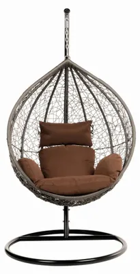 Produktbild von HOME DELUXE - Polyrattan Hängesessel CIELO - inkl. Gestell, Sitz- & Rückenkissen